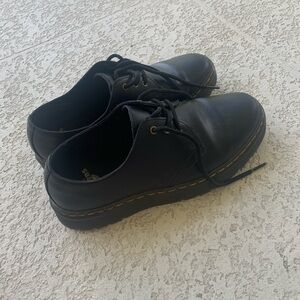 Dr. Martens black leather oxford zavala lo women’s 8/mens 7